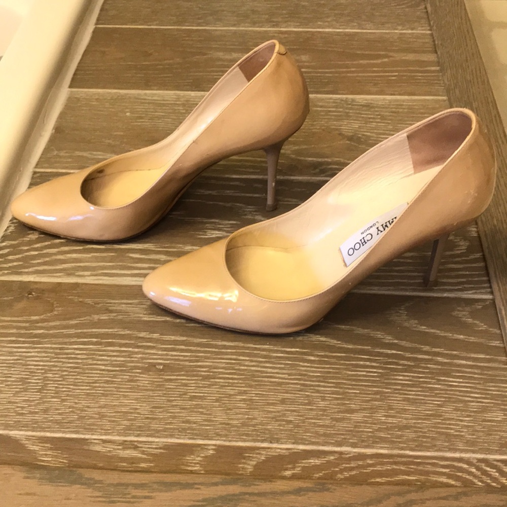 Nude Jimmy Choo Romy 100